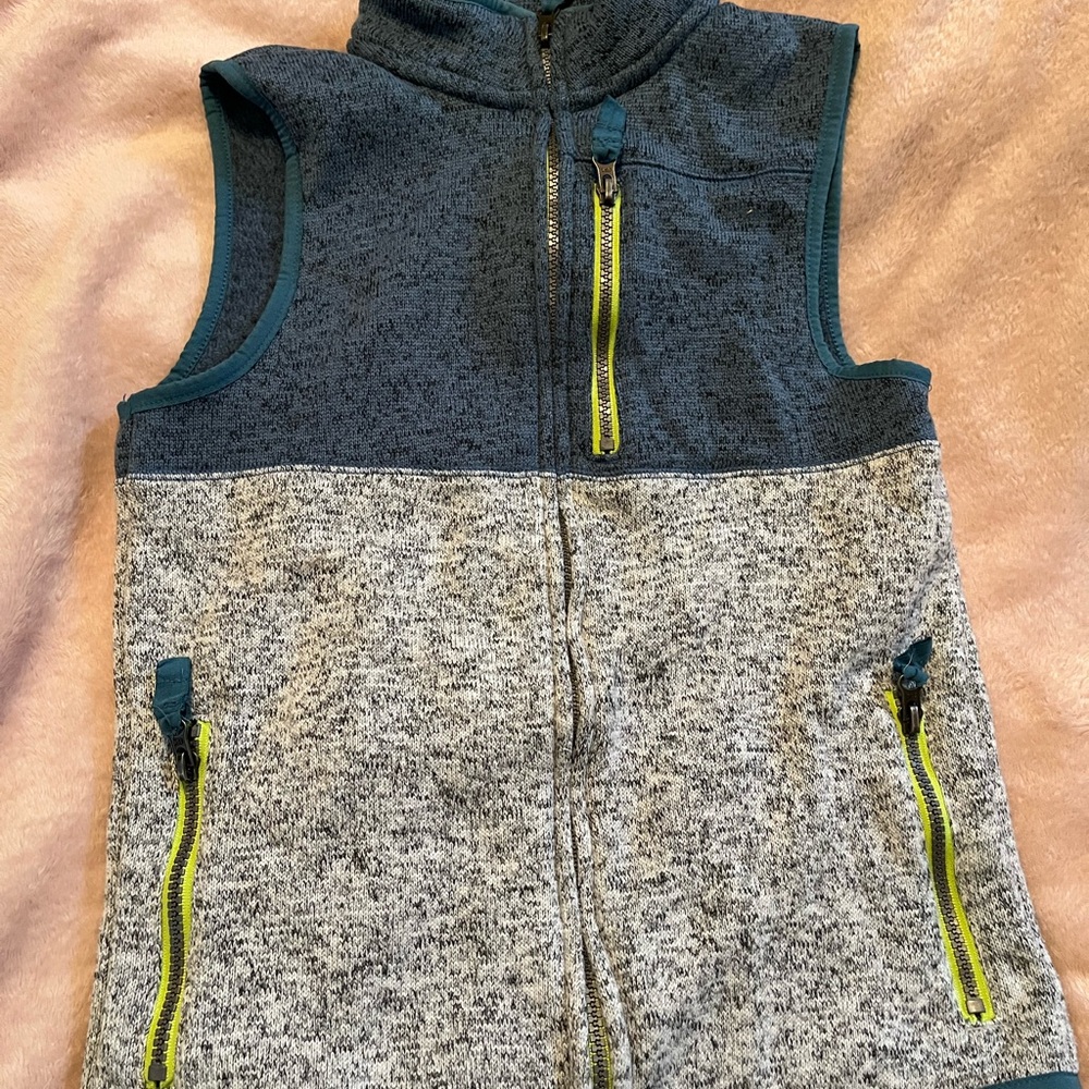 Cat & Jack Blue and Gray Cozy Vest